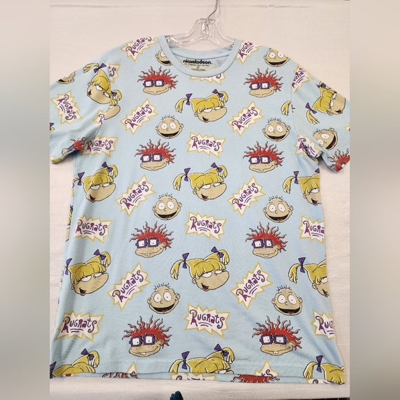 Nickelodeon Rugrats Men's Blue Graphic T-Shirt, size Medium - Picture 9 of 9